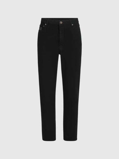 Brunello Cucinelli Garment-dyed denim iconic fit five-pocket trousers