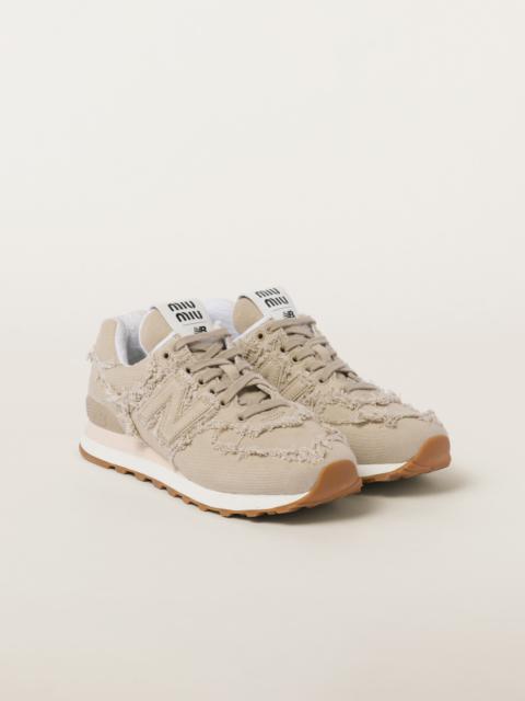 Miu Miu New Balance 574 x Miu Miu denim sneakers