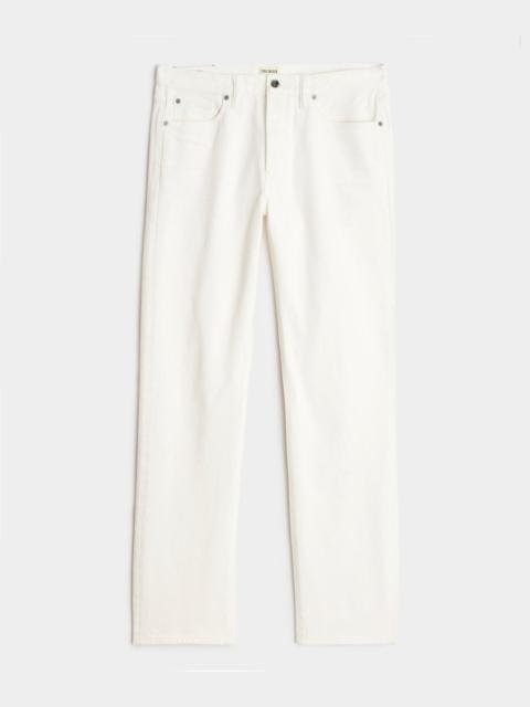 TODD SNYDER Straight Japanese Selvedge Stretch Jean in White