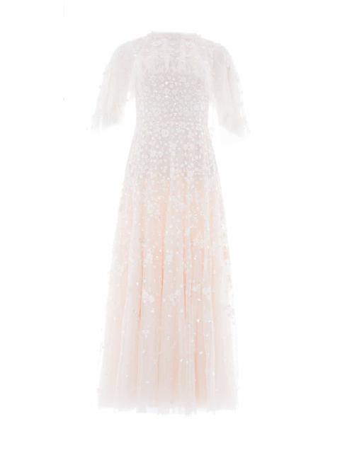 Needle & Thread Dahlia Ditsy Short Cape Ankle Gown