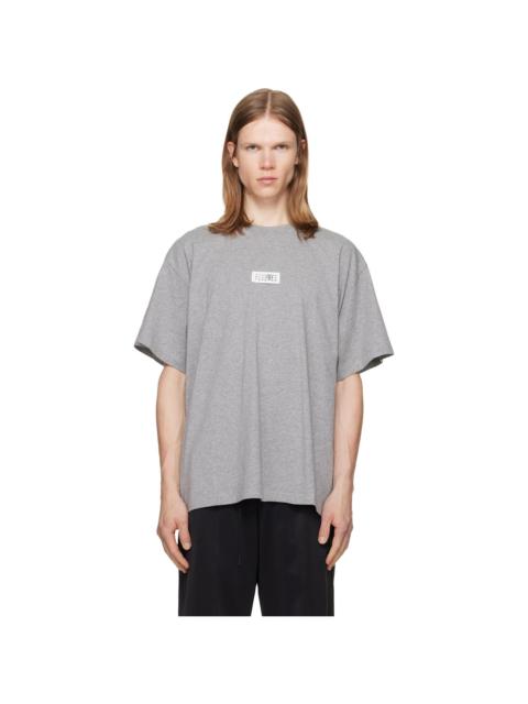 MM6 Maison Margiela Gray Numeric Cotton T-shirt
