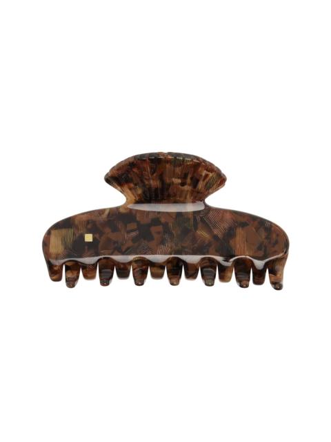 Sophie Buhai Brown Small Fan Shell Claw Clip