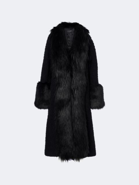 Dolce & Gabbana Silk-lined wool-blend coat