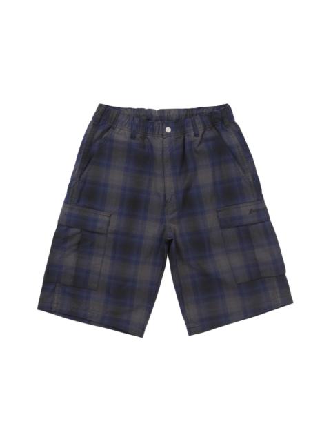 Supreme Supreme Shadow Plaid Cargo Short Navy