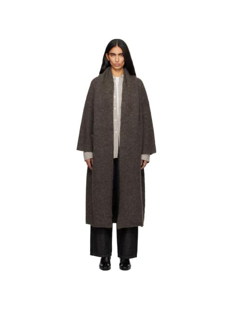 LAUREN MANOOGIAN Gray Long Shawl Cardigan