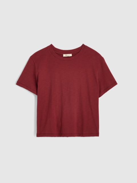 Madewell The Easy Crop Crewneck Tee in Soft Slub