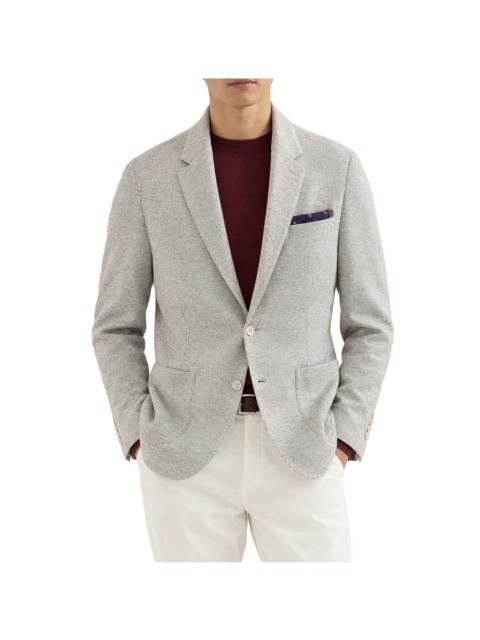 Brunello Cucinelli Wool Knit Jacket "Pearl Grey" BRUN2376