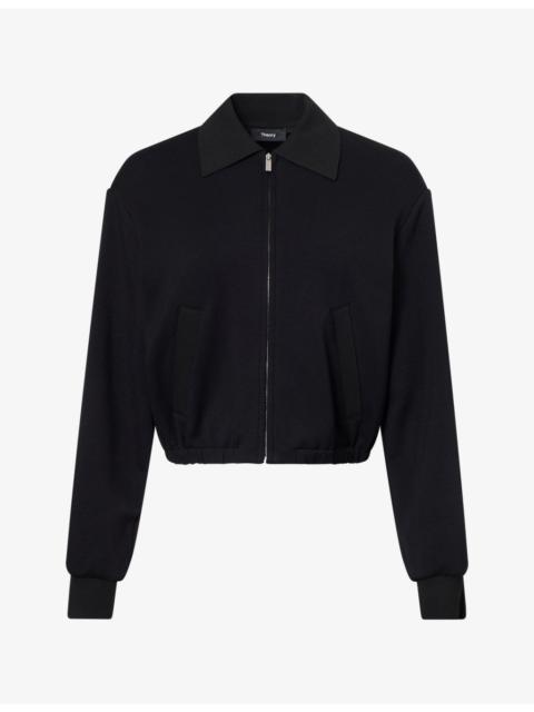 Theory Blouson Stretch-Knit Jacket
