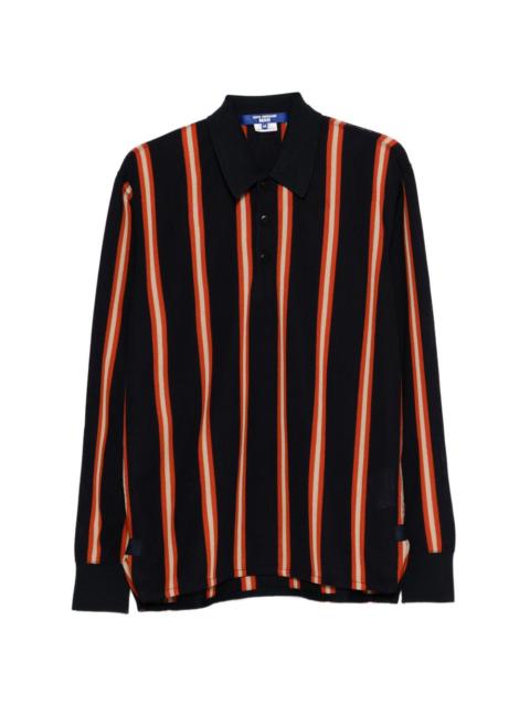 Junya Watanabe MAN striped long-sleeve polo shirt