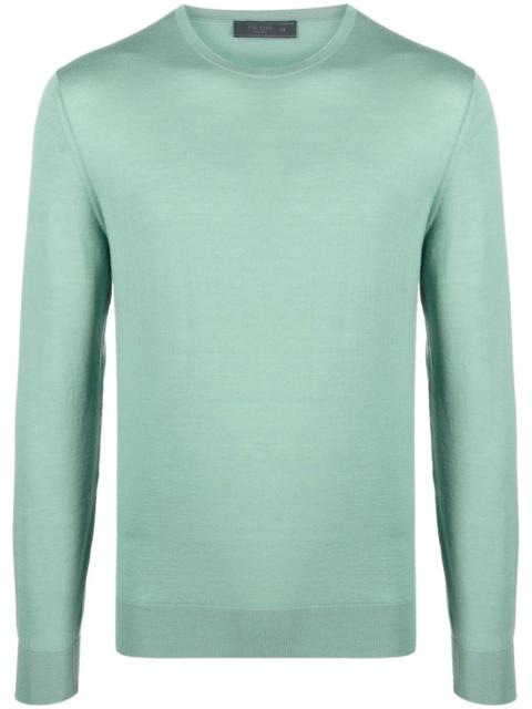 Prada round neck virgin-wool jumper