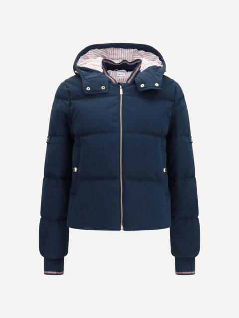 Thom Browne Waxed technical Puffer Jacket with hood