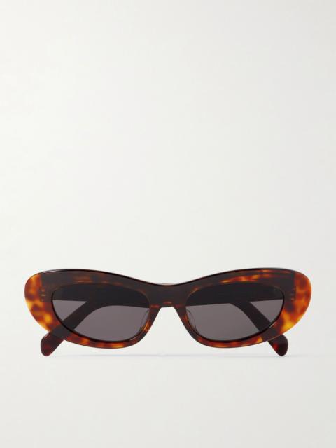 CELINE Cat-eye tortoiseshell acetate sunglasses Tortoiseshell