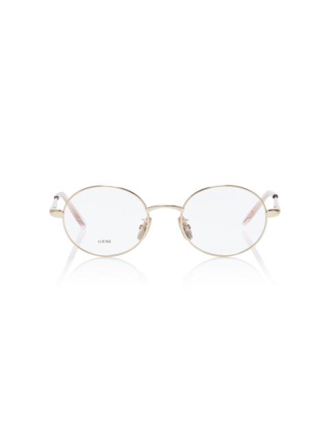 Loewe Round-Frame Metal Glasses gold