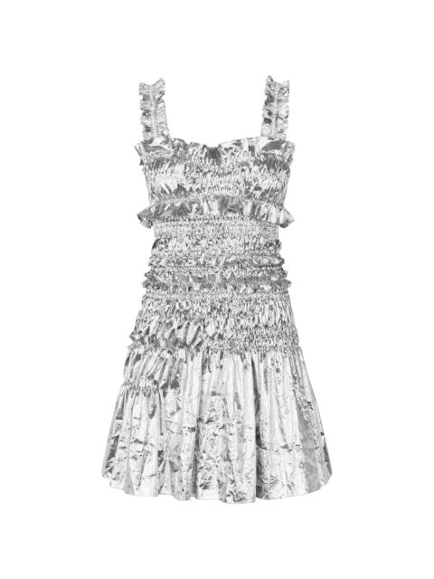 CECILIE BAHNSEN Silver Oona Minidress | ssense | REVERSIBLE
