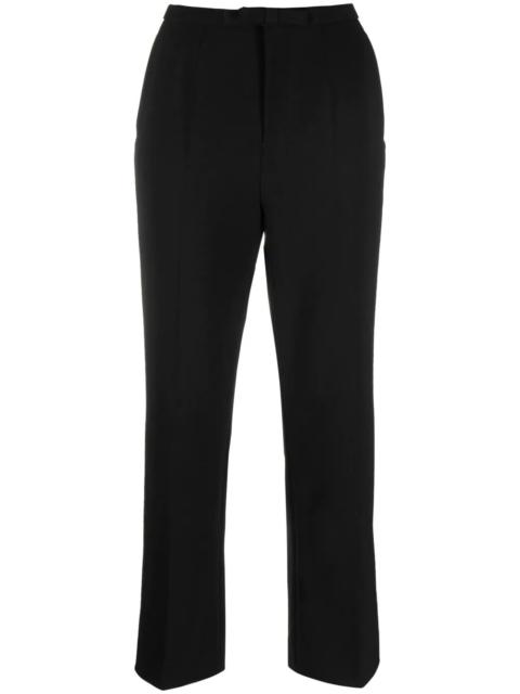 cropped straight-leg trousers