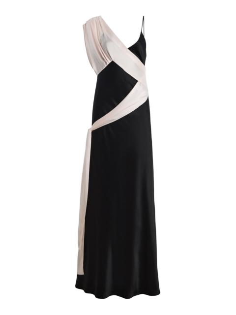 Alejandra Alonso Rojas Draped Satin Slip Gown