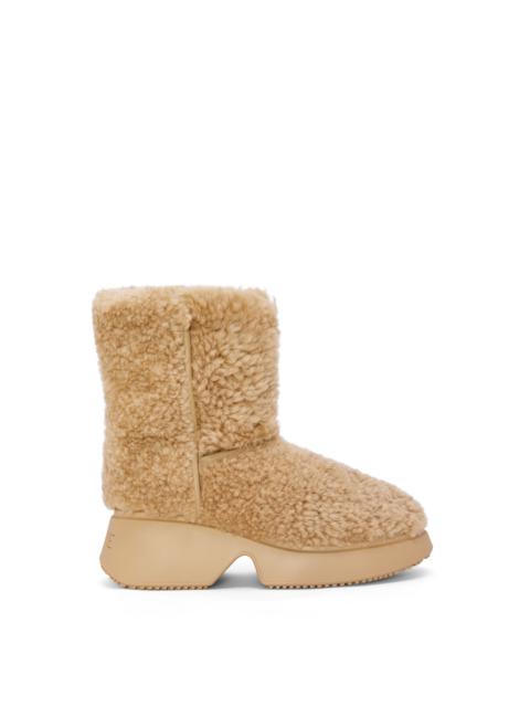 Loewe Wedge boot in shearling