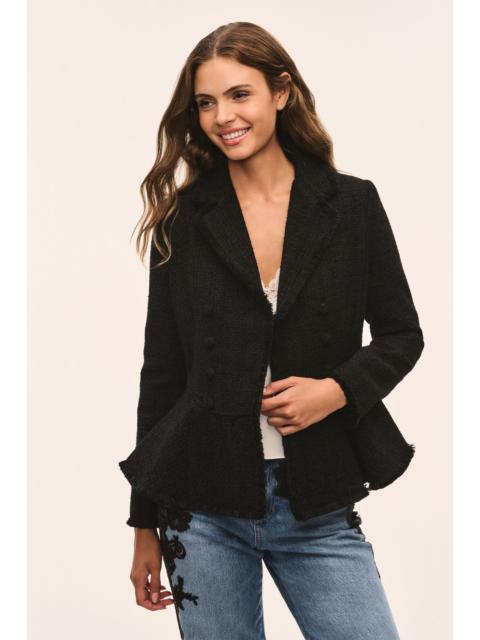 LoveShackFancy Morrow Tweed Peplum Jacket