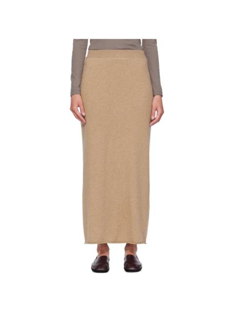 LISA YANG Beige Charlotta Midi Skirt