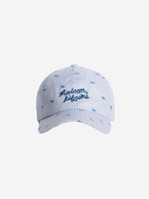 Maison Kitsuné PROFILE FOX STRIPED 6P CAP