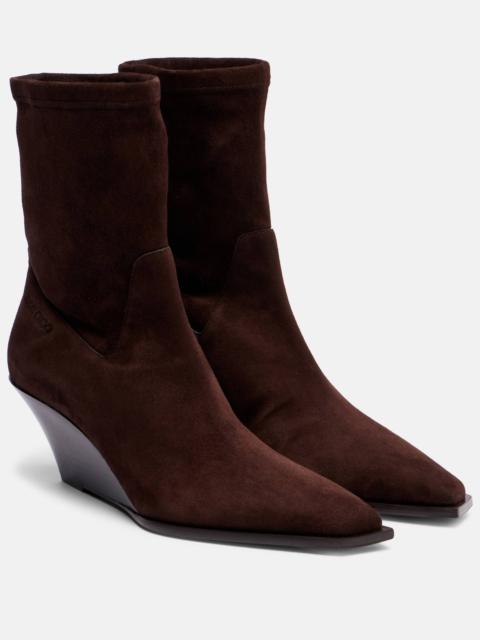 JIMMY CHOO Hadley 60 suede ankle boots