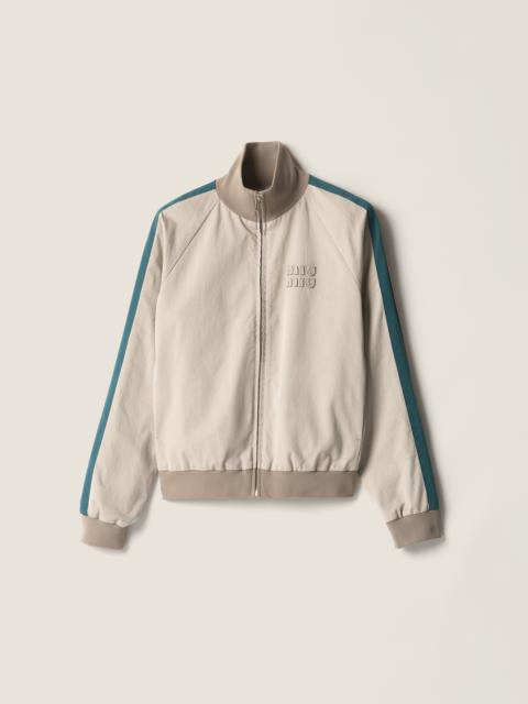 Miu Miu Washed twill blouson jacket