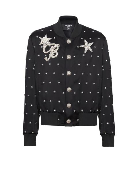 Stars embroidered bomber jacket