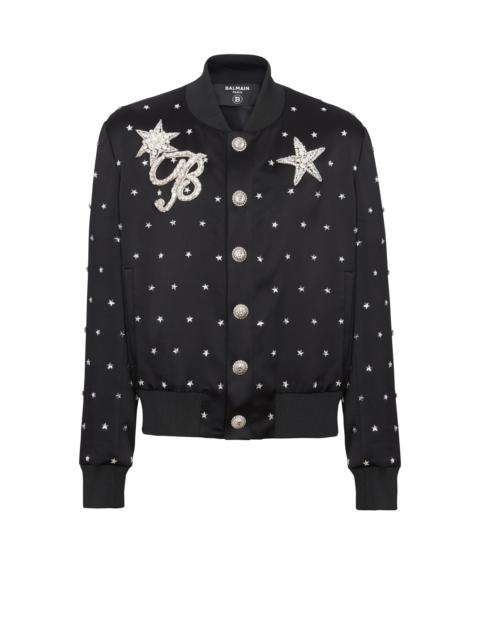 Balmain Stars embroidered bomber jacket