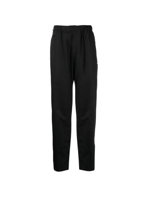 logo-patch elasticated-waistband trousers