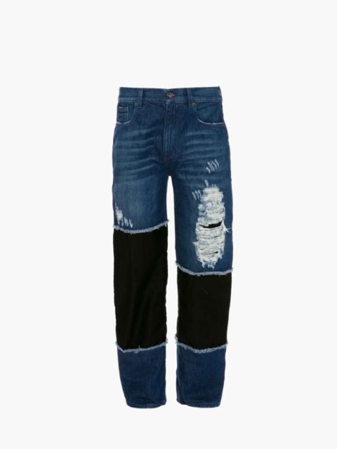 DISTRESSED DENIM JEANS