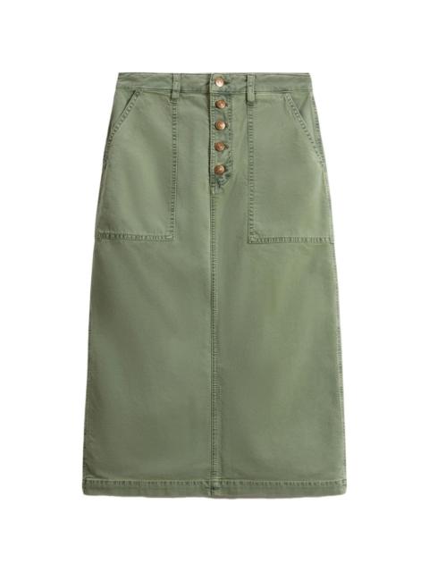 ULLA JOHNSON button-up patch-pocket skirt