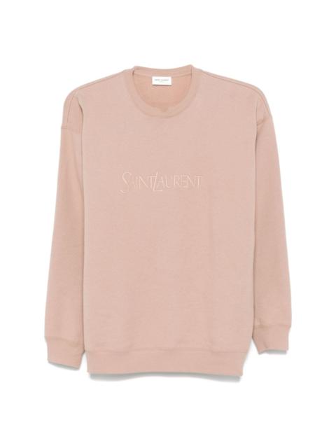 logo-embroidered sweatshirt