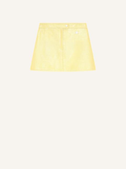 courrèges REEDITION VINYL MINI SKIRT