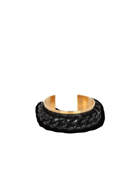 Balmain Brass chain cuff bracelet