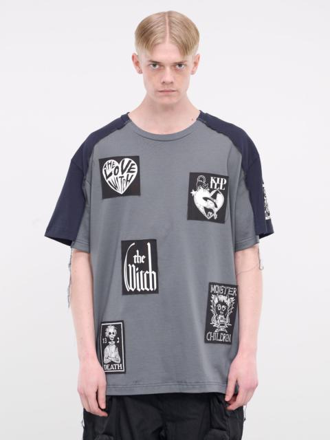 KIDILL Distressed Graphic Patch Tee