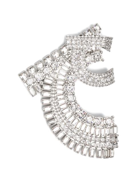 FERRAGAMO Ferragamo Crystal-embellished Brooch