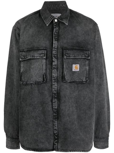 Carhartt logo-patch cotton shirt