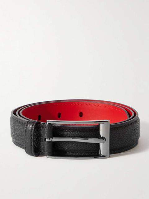 Christian Louboutin 3cm Full-Grain Leather Belt
