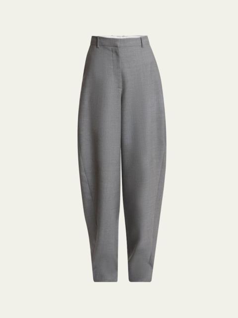 Givenchy Barrel Leg Wool Trousers