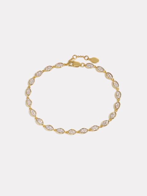 By Pariah Diamond Cluster Eternity Bracelet | 18cm