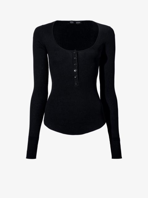 Proenza Schouler Boyd Henley in Silk Viscose