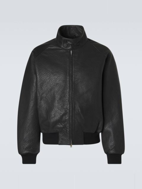 Studio Nicholson Over leather bomber jacket