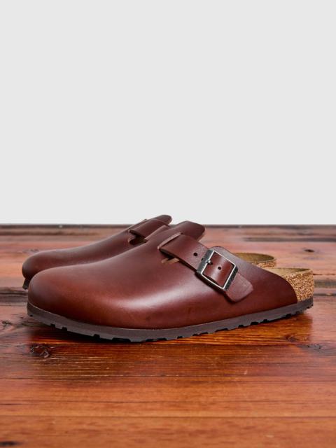 Boston Clog in Vintage Wood Roast Leather