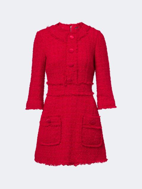 Dolce & Gabbana Cotton-blend bouclé minidress