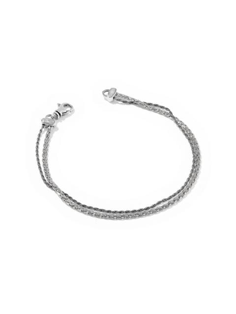 KENDRA SCOTT Adia Oxidized Sterling Silver Link and Chain Bracelet