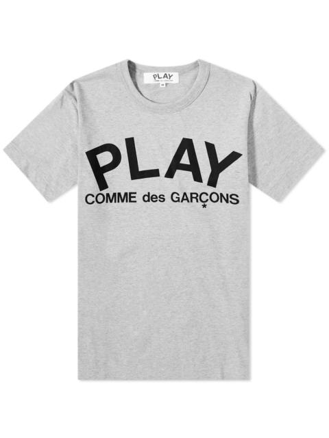 Comme des Garçons PLAY Comme des Garcons Play Text Logo Tee
