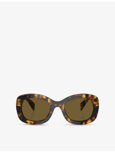 Prada PR A13S Butterfly-Frame Acetate Sunglasses