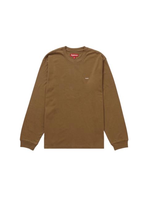 Supreme Small Box L/S Tee Light Brown