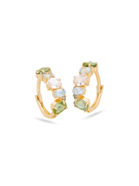 STONE AND STRAND Unicorn Gemstone Cluster Huggies