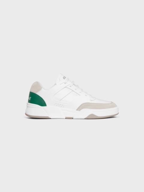 CELINE CELINE TRAINER CT-07 LOW LACE-UP SNEAKER in CALFSKIN AND SUEDE CALFSKIN